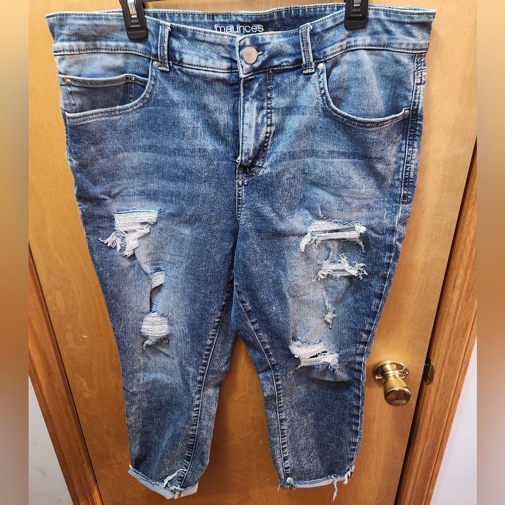 Maurices Cropped High Rise Jeans